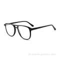 Novo rosto de óculos clássicos de moldura preta de moda acetato de material óculos